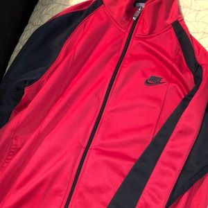 Nike Warmup Jacket Black and Red